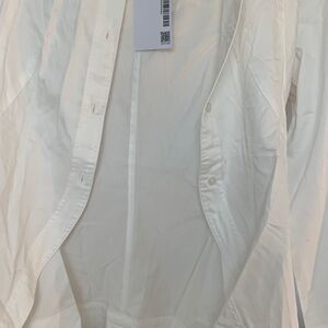 Classic White Button-Up Shirt